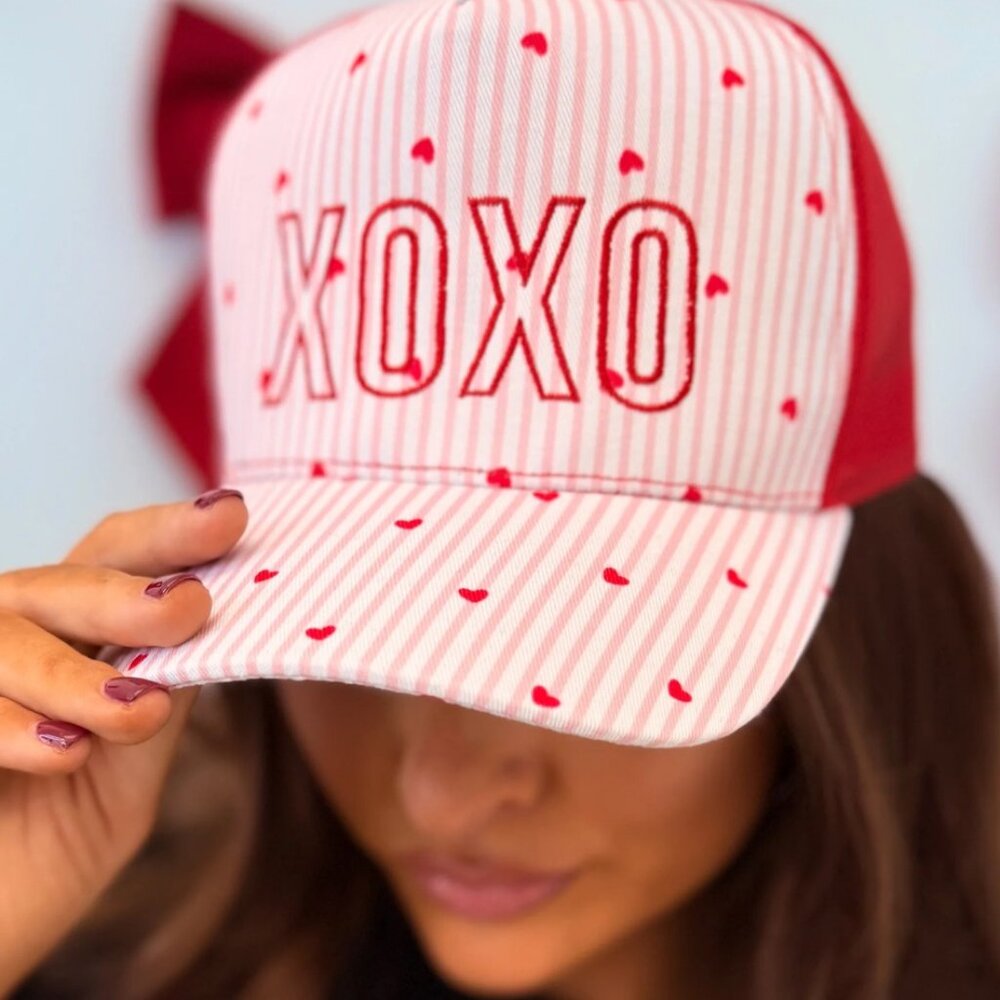 XOXO Trucker Hat.. Sweetheart Hat.. Valentine